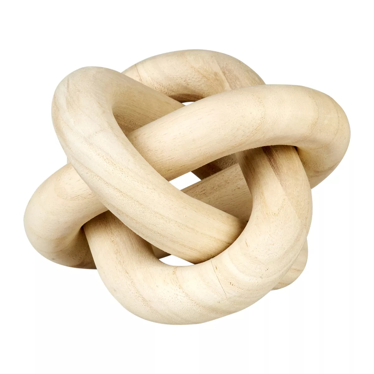 Lazo de madera para colocar (15 x 15 cm) Cadena Beige