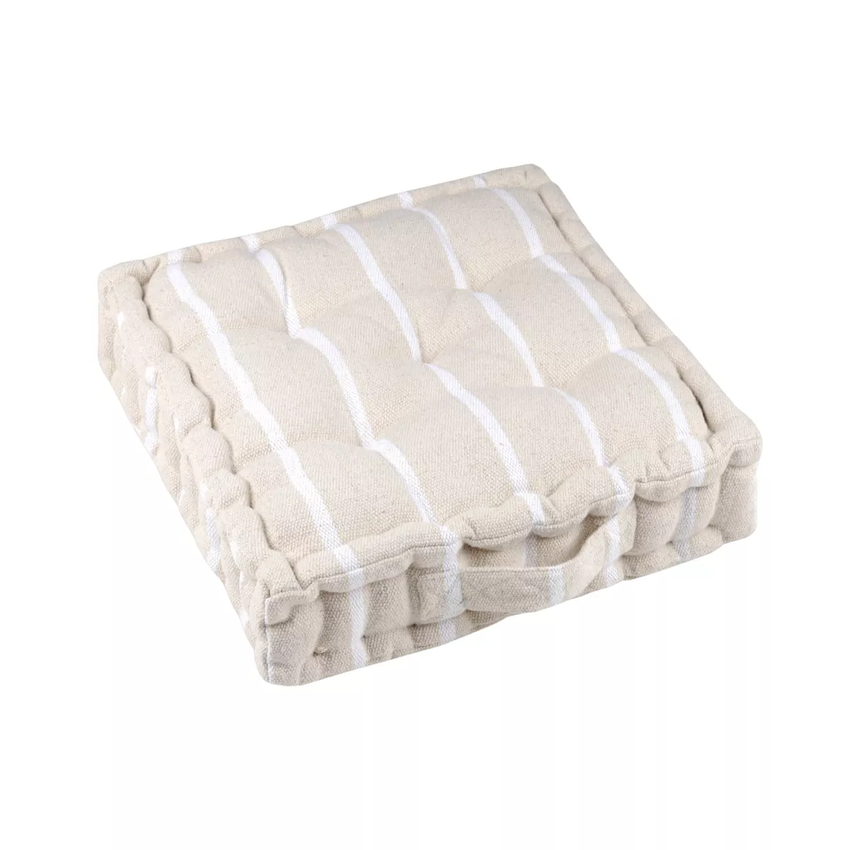 Outdoor Bodenkissen Baumwolltuch (45 x 45 cm) Ocealys Weiß