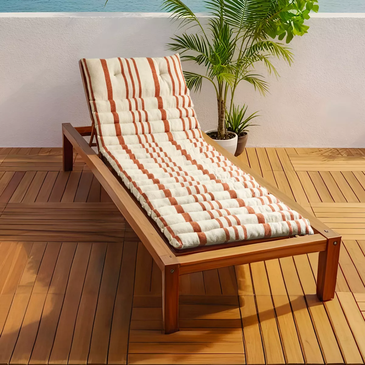 Coussin de transat enroulable (180 x 60 cm) Nautica Orange