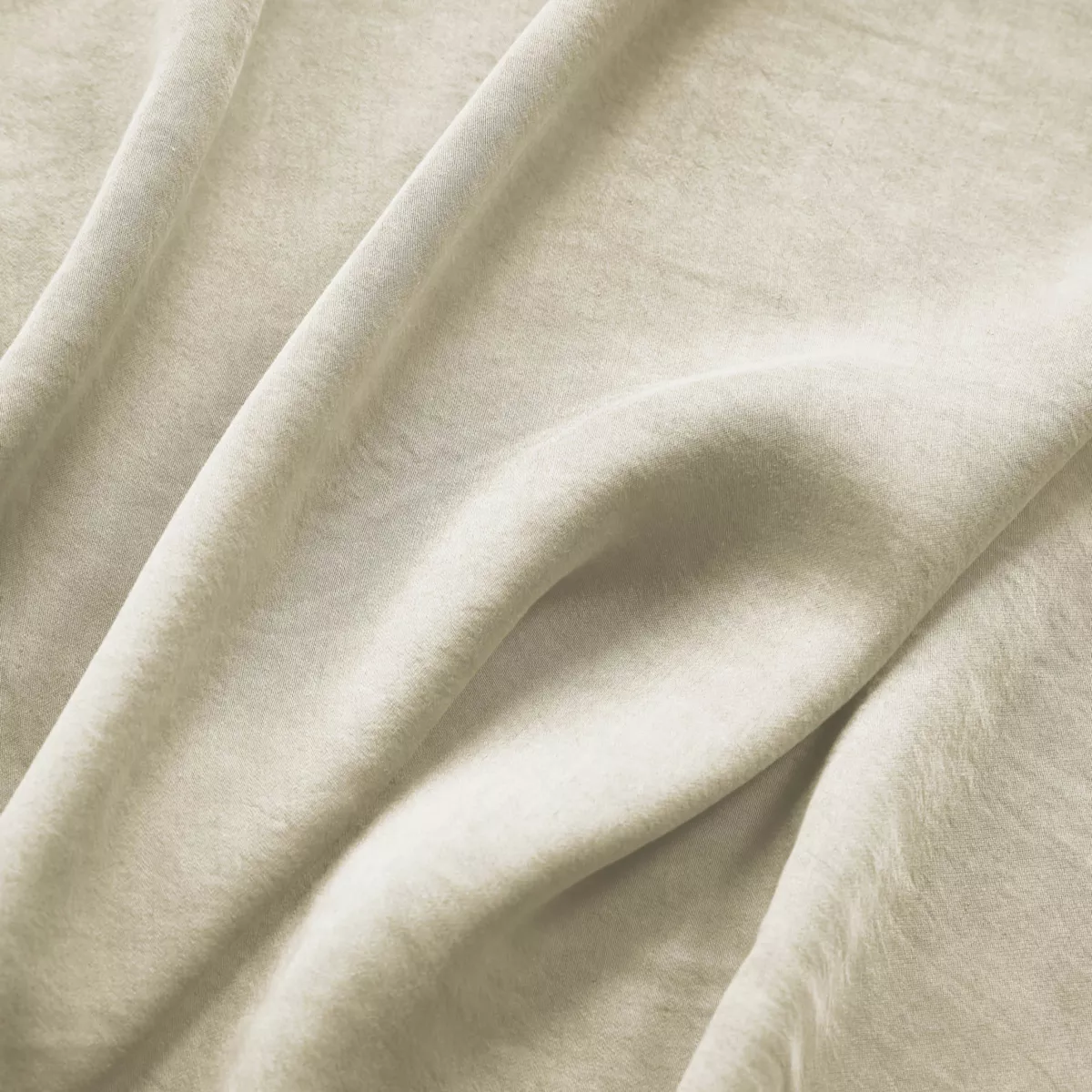 Rideau lyocell Tencel™ ajustable (140 x max 270 cm) Olivia Beige pampa