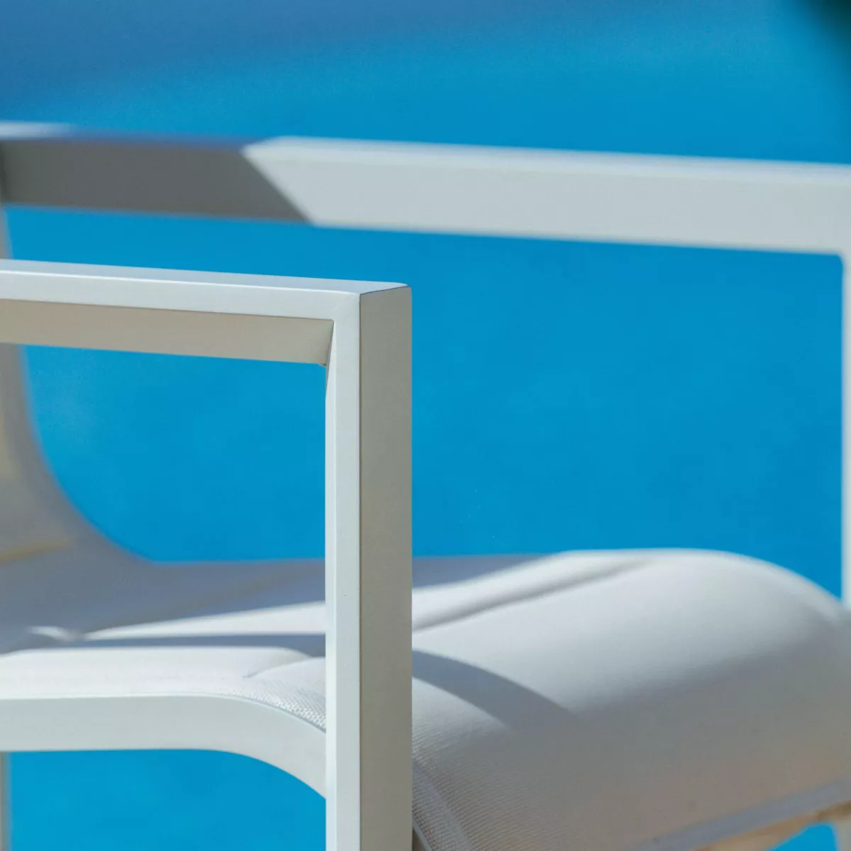 Lote de 2 sillones de jardín en aluminio Elba Blanco 