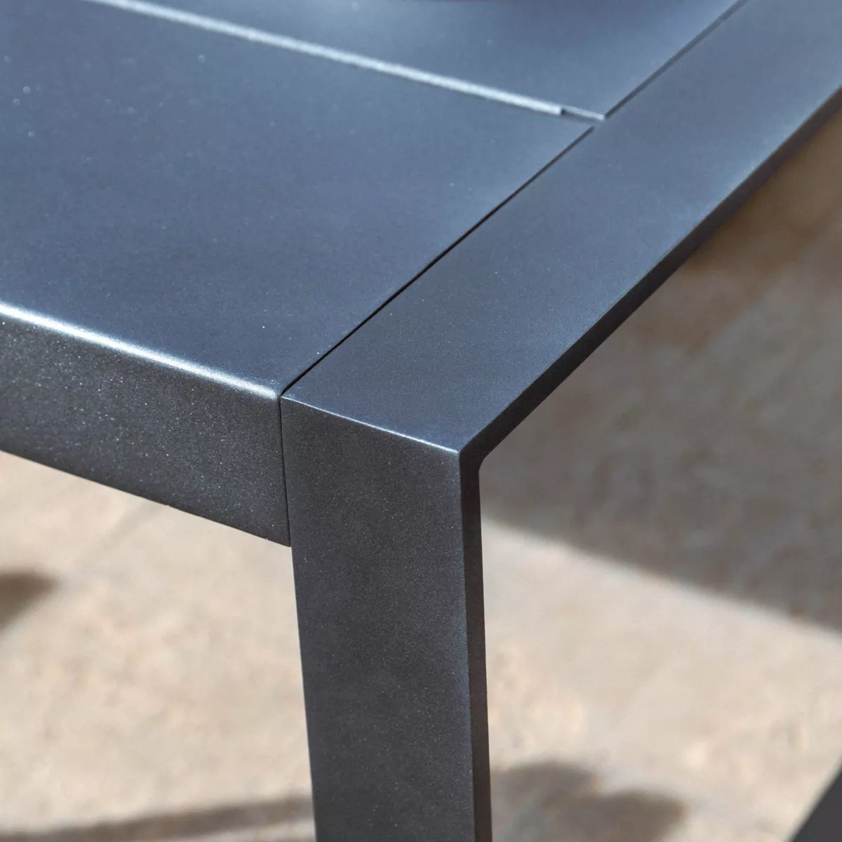 Mesa de jardín rectangular aluminio 10 plazas (240 x 118 cm) Elba Gris antracita