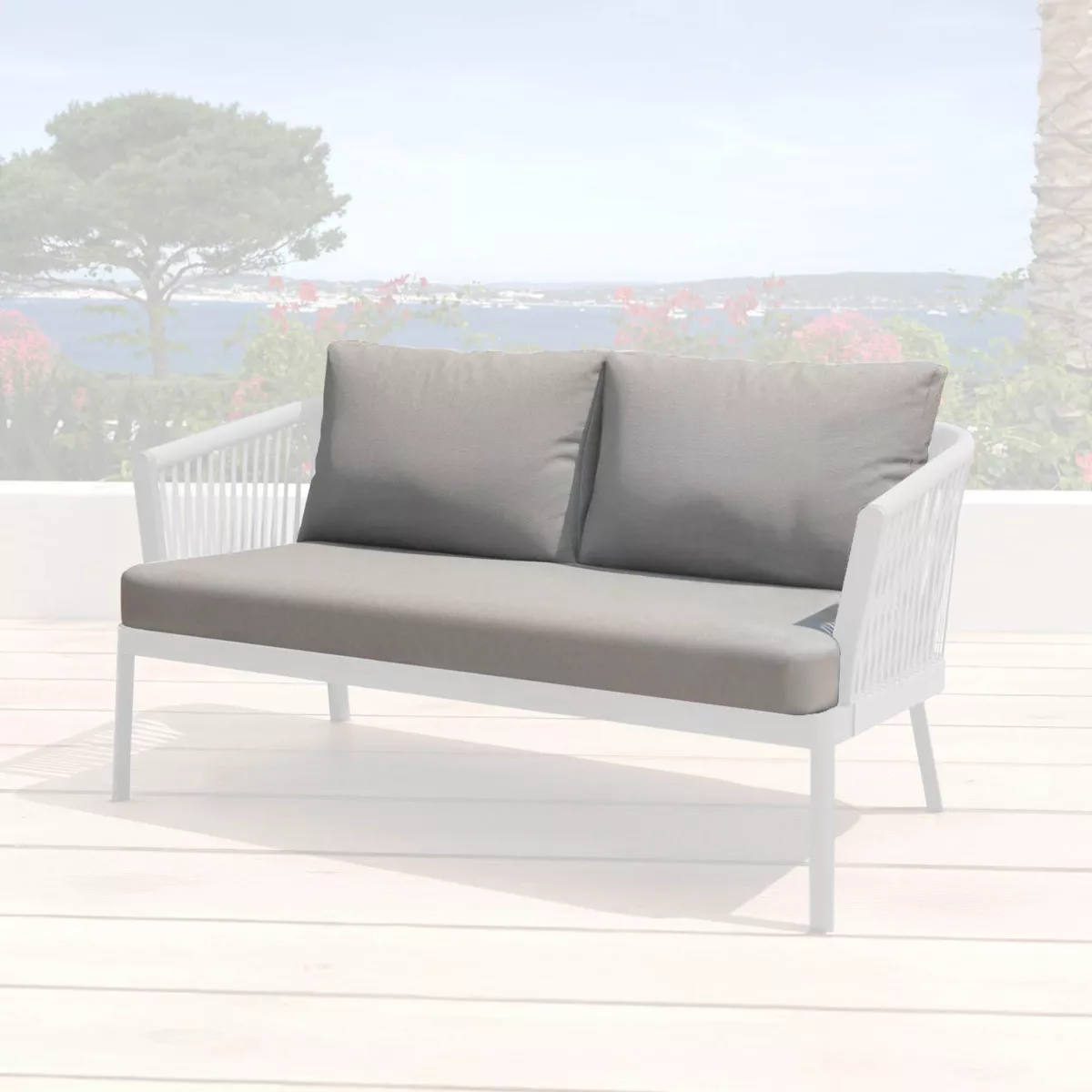 Fundas de cojÃ­n de repuesto para SofÃ  2 personas Amalfi Gris antracita