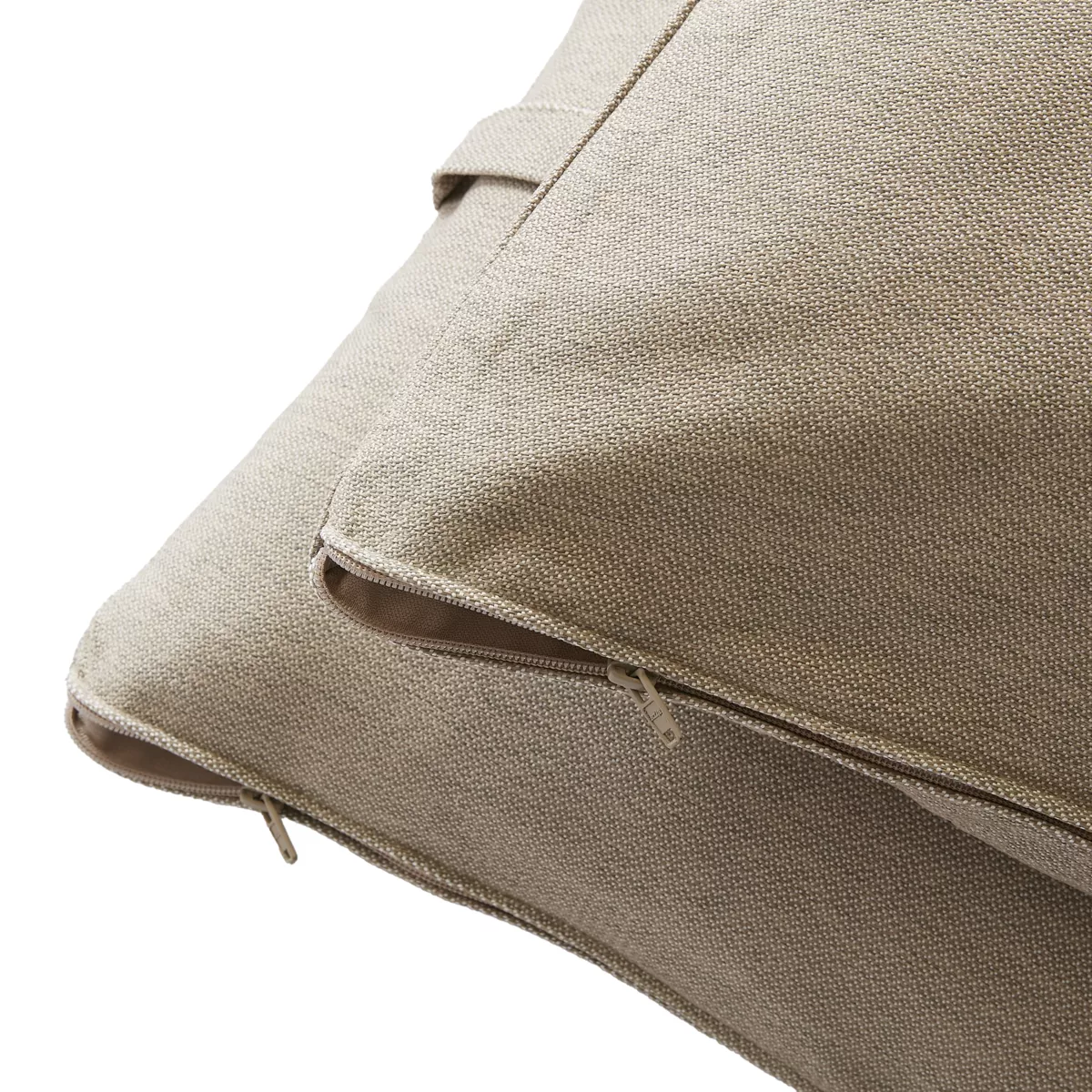 Abnehmbares Sonnenliegen-Kissen (190 x 70 cm) Naia Beige Sandfarben