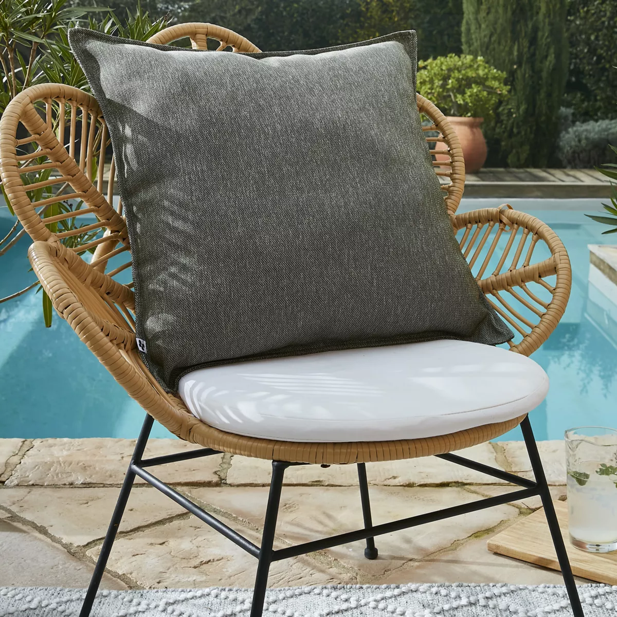 Housse de coussin 60 x 60 cm Polypropylne NAìA NŽnuphar