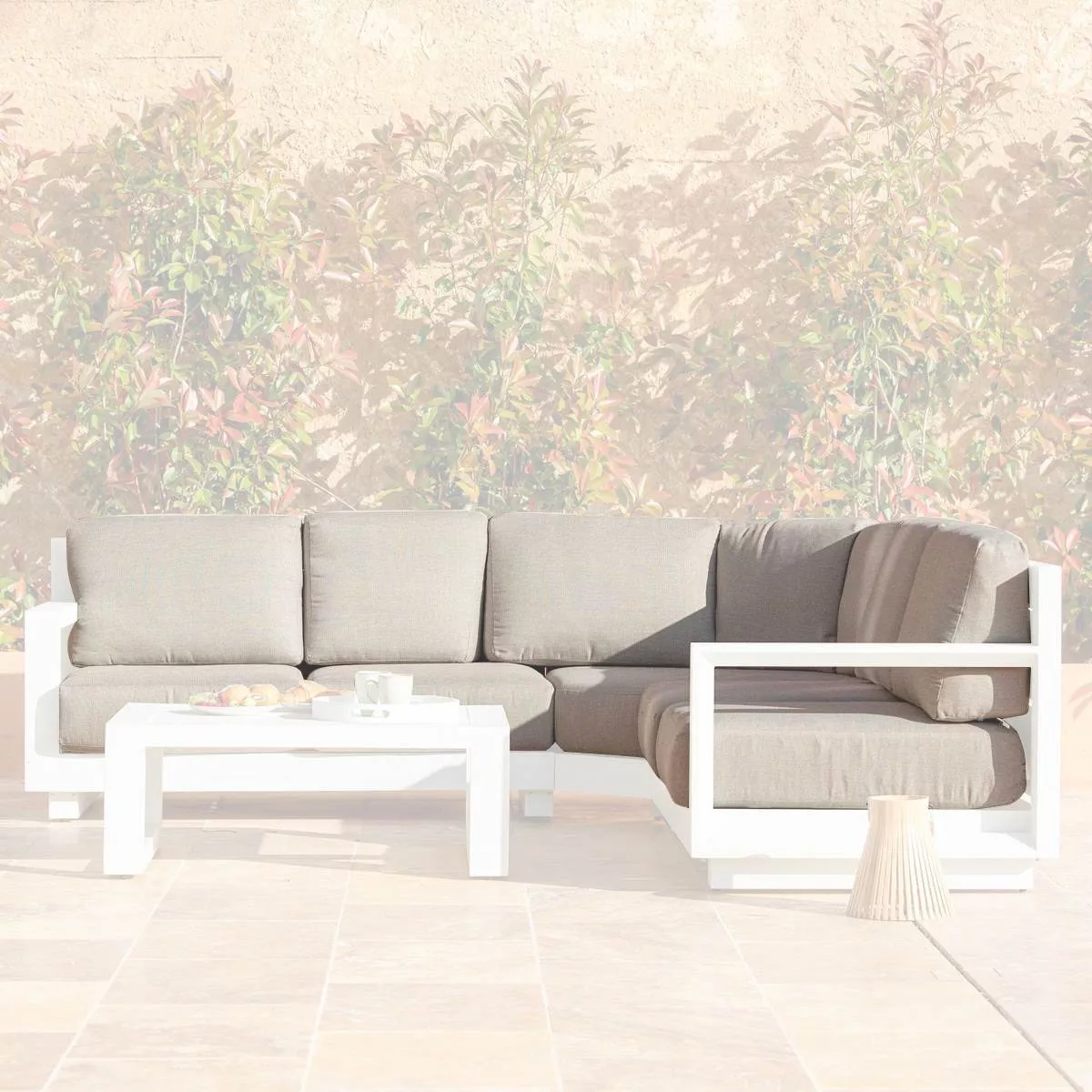 Vervangende kussenhoezen voor hoek loungeset Elba Taupe