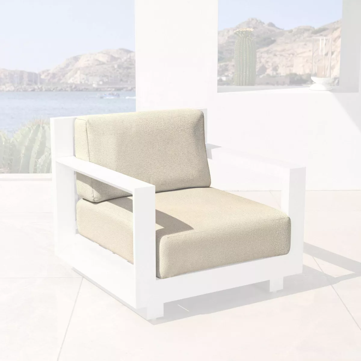 Housses de coussin de remplacement pour Fauteuil Elba Beige