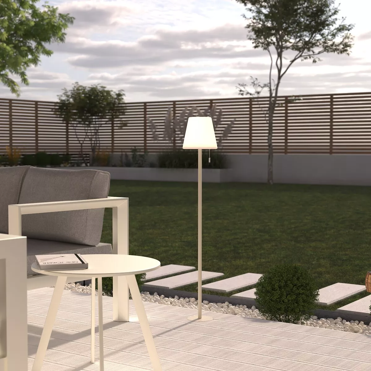 LPDR EXT USB ZACK ARGILE  H108 D. 18 x H. 105,5 cm