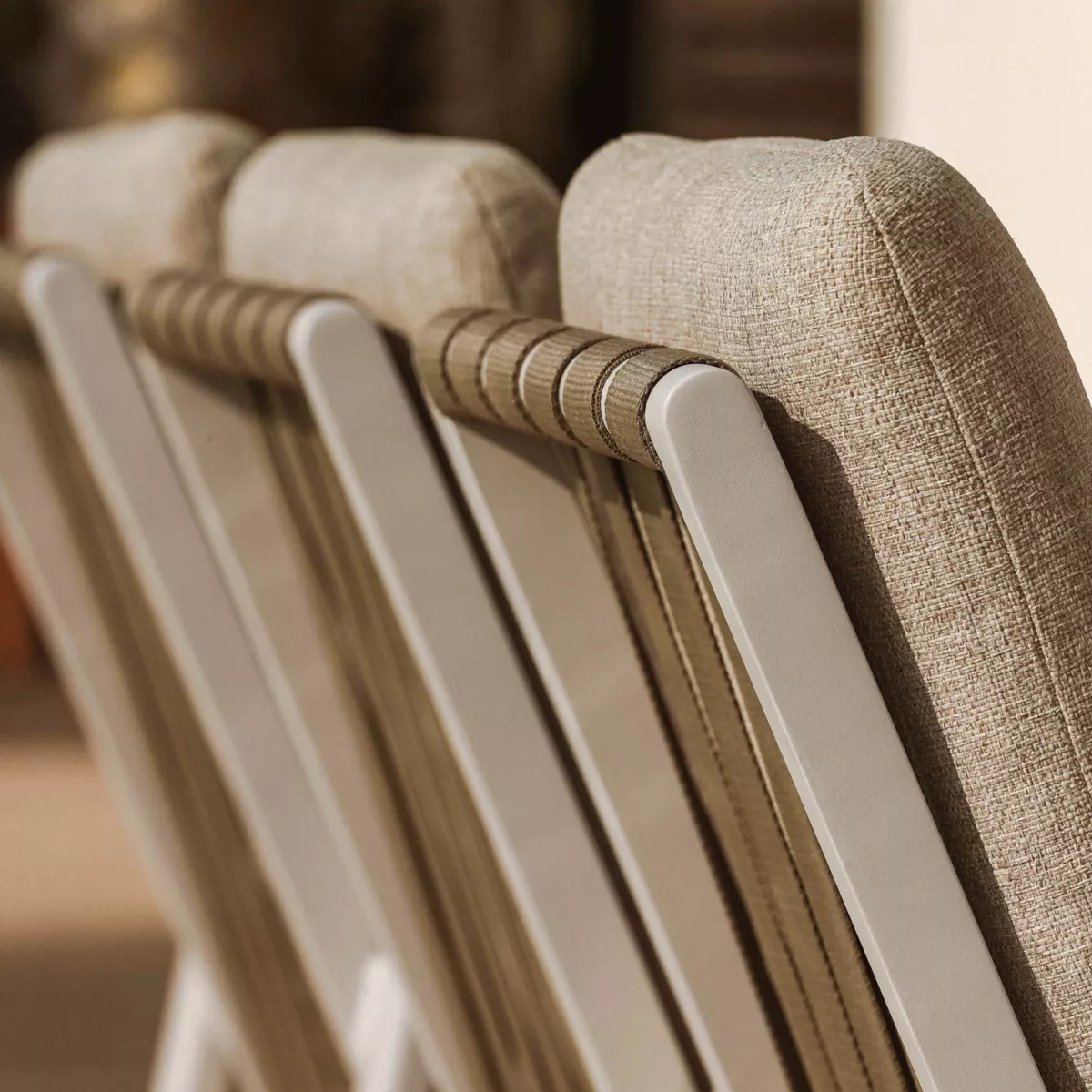 Fauteuil de jardin aluminium Long Beach Blanc