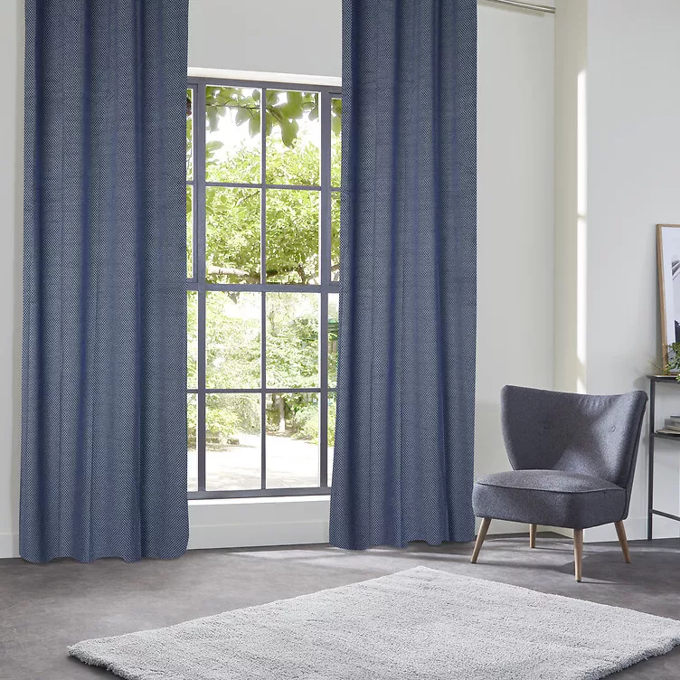 Tenda oscurante velluto (135 x 260 cm) Yupi Blu indaco 