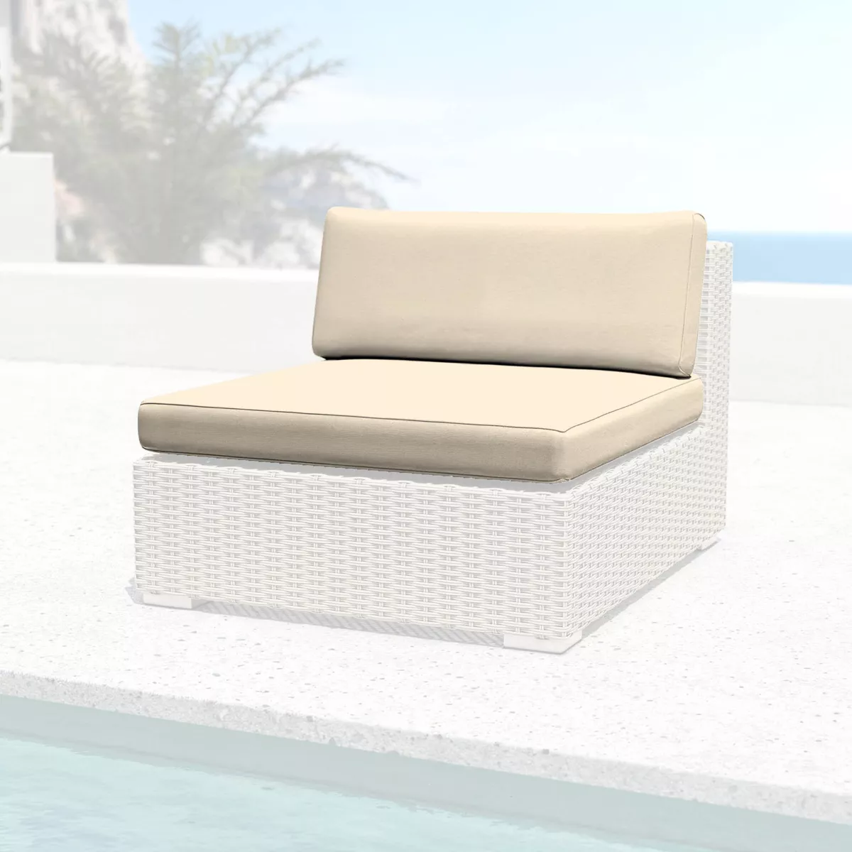 Federe per cuscini di ricambio per Divano da giardino Palma Beige