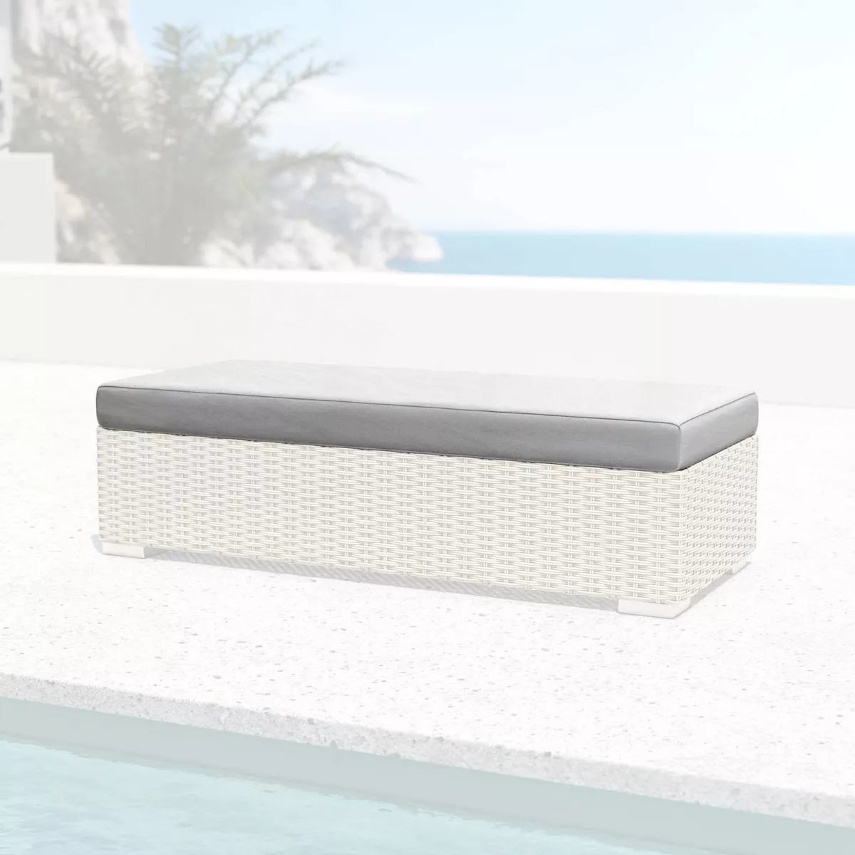  Funda de cojÃ­n de repuesto para banco de 2 personas Palma Gris