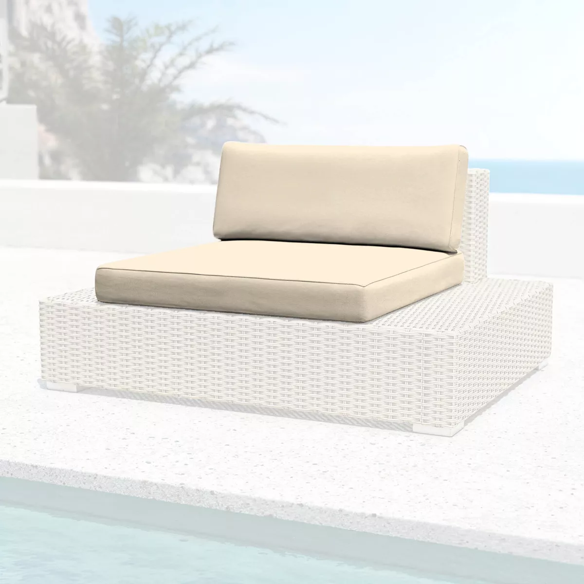 Vervangende kussens voor Fauteuil Palma Beige