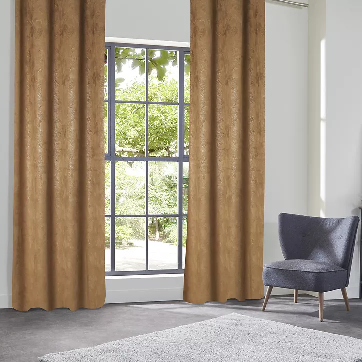 Tenda oscurante velluto (135 x 260 cm) Fuji Marrone cannella 