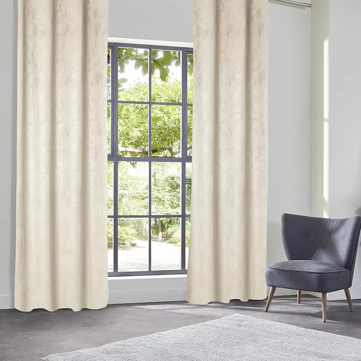 Tenda oscurante velluto (135 x 260 cm) Fuji Ecru 