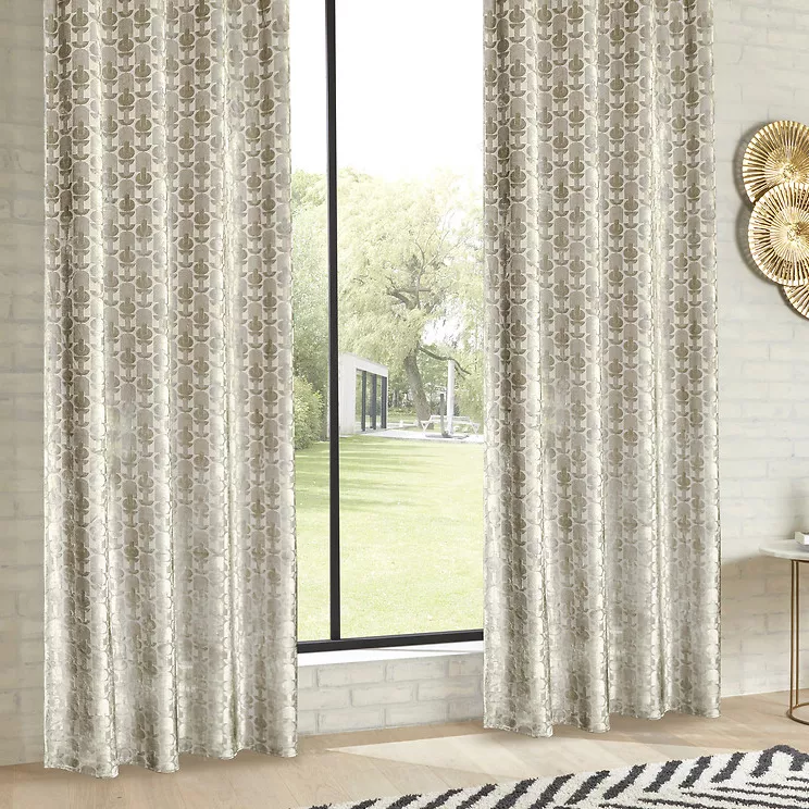 Tenda velluto (140 x 260 cm) Luna Ecru