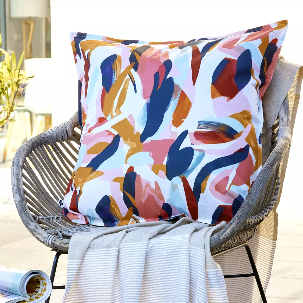 Fodera per cuscino da esterno quadrata (60 x 60 cm) Julianne Multicolore