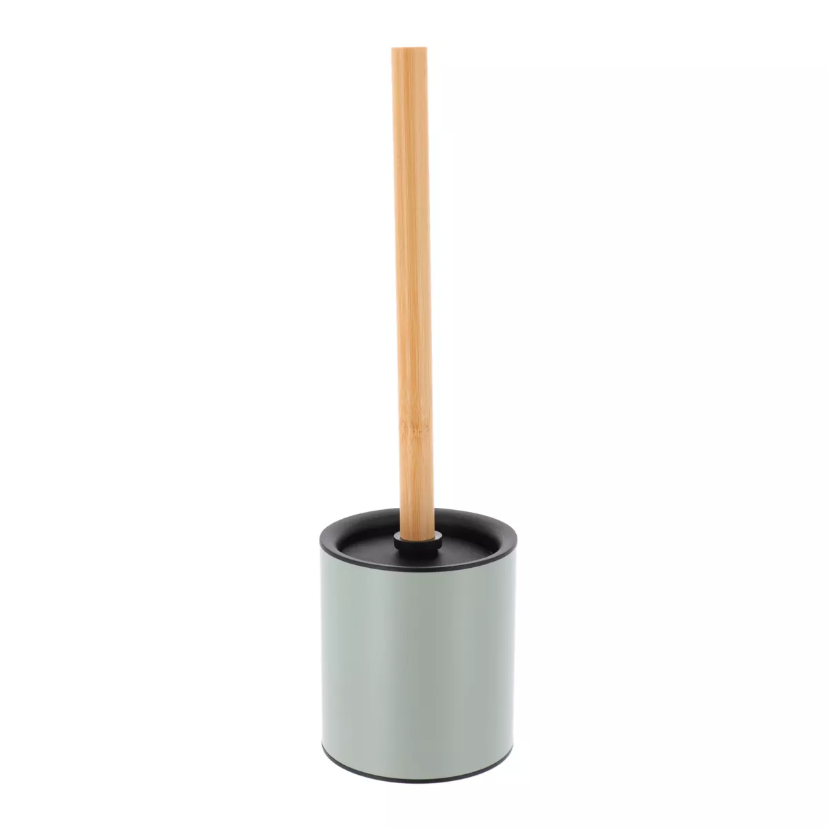 BROSSE WC METAL TIGE BAMBOU - VERT EUCALYPTUS