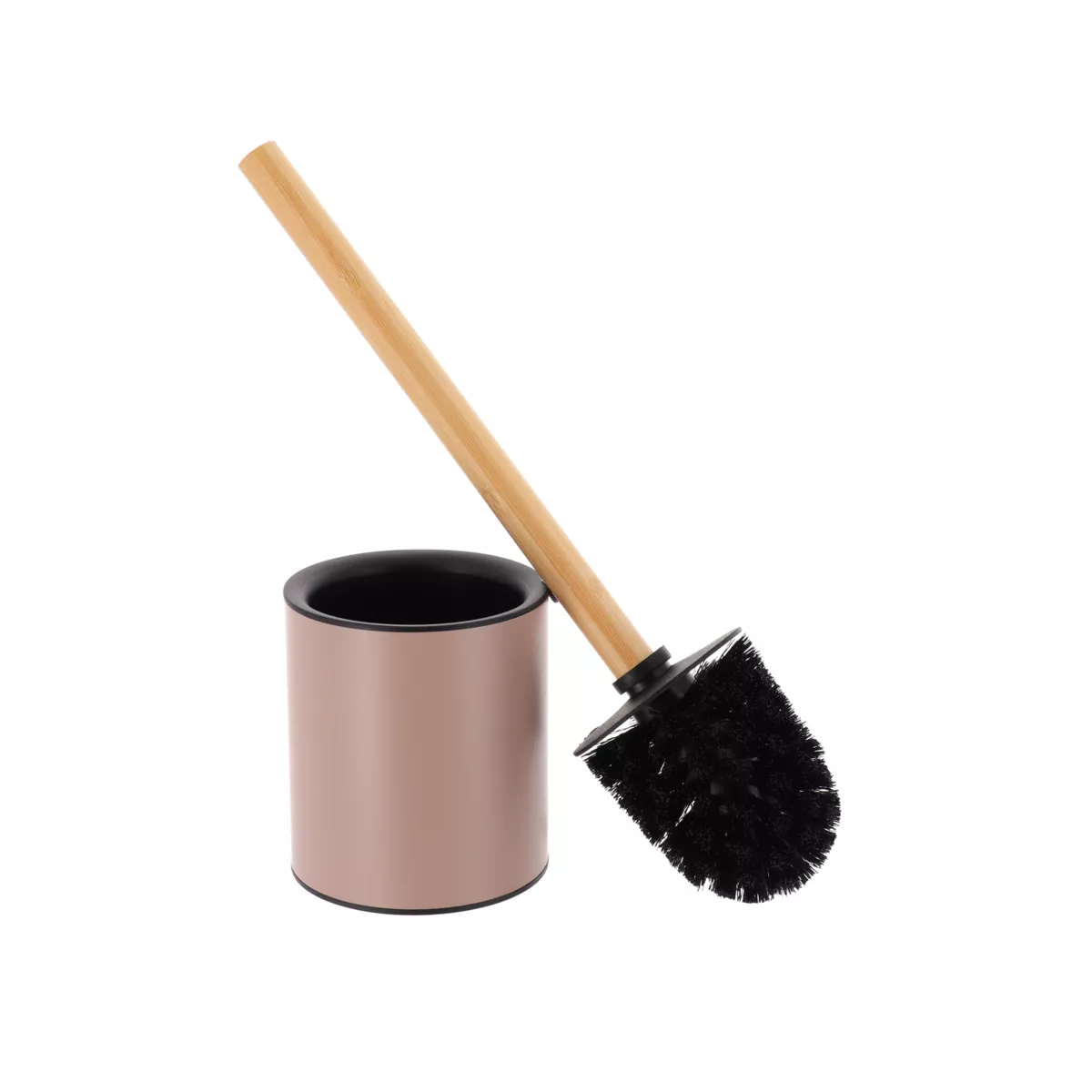 BROSSE WC METAL TIGE BAMBOU - CAPPUCCINO