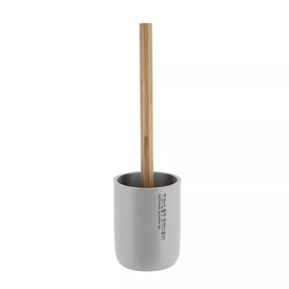 Spazzolino WC in poliresina Purebamboo Tortora