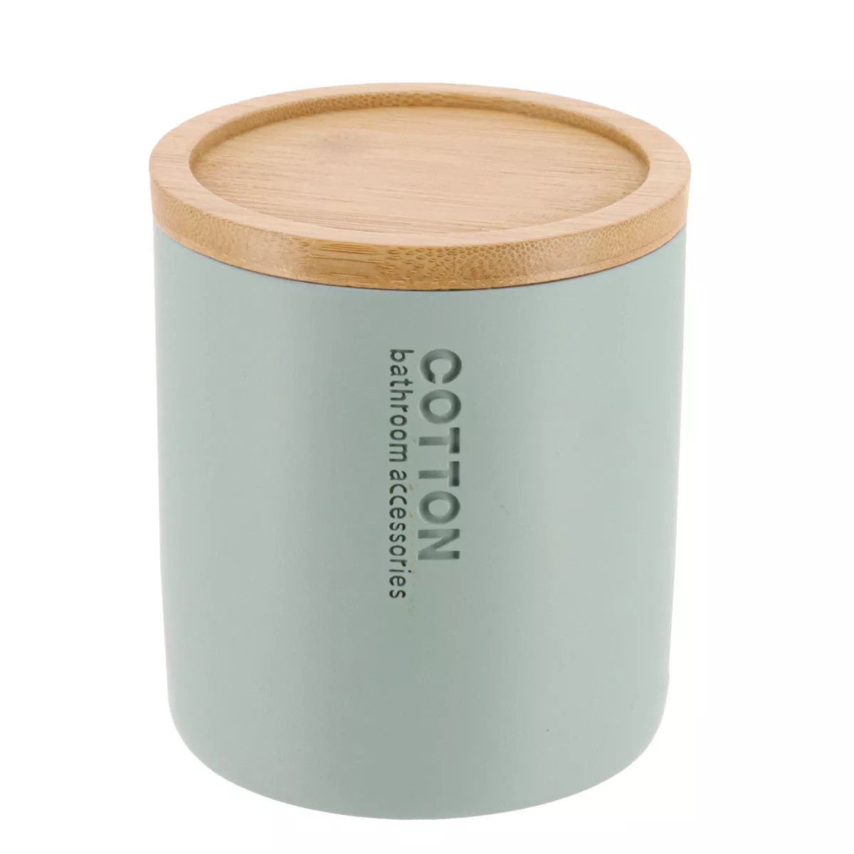 Scatola per cotone Purebamboo Verde eucalipto