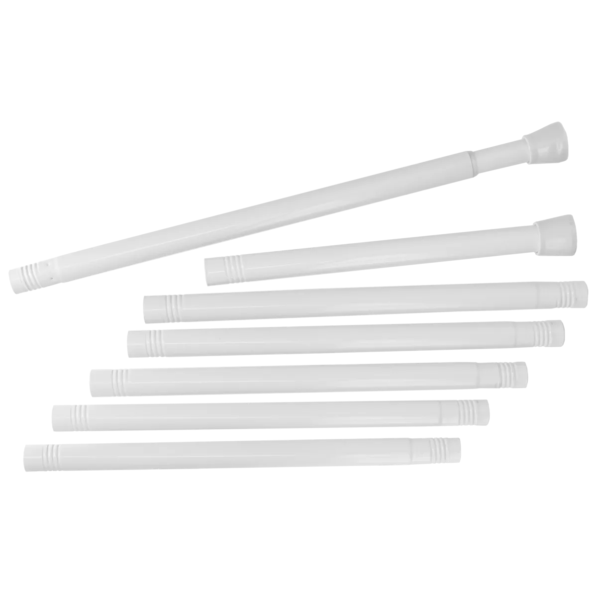 Asta per tenda da doccia autobloccante (da 105 a 250 cm) Bianco