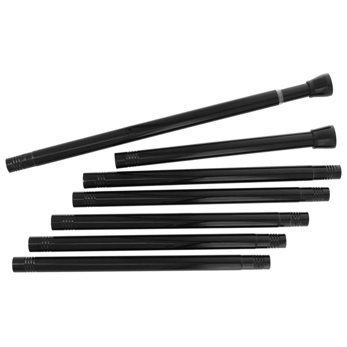 BARRE DE DOUCHE A MONTER ACIER INOXIDABLE 105-250CM - NOIR
