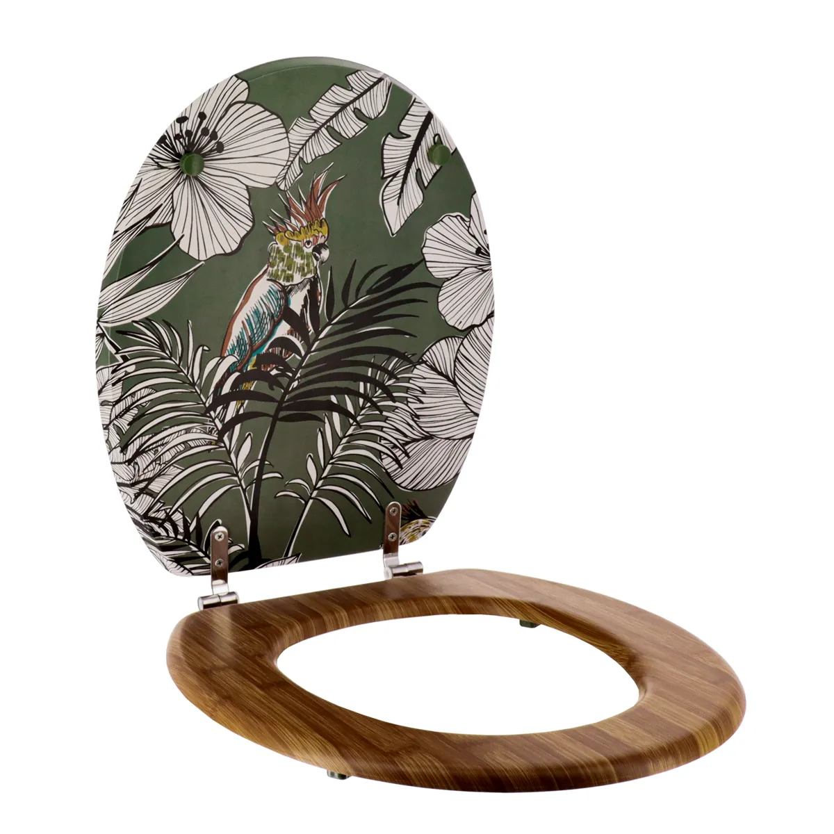 Copriwater WC 18 pollici MDF Jungle Fever Verde cachi