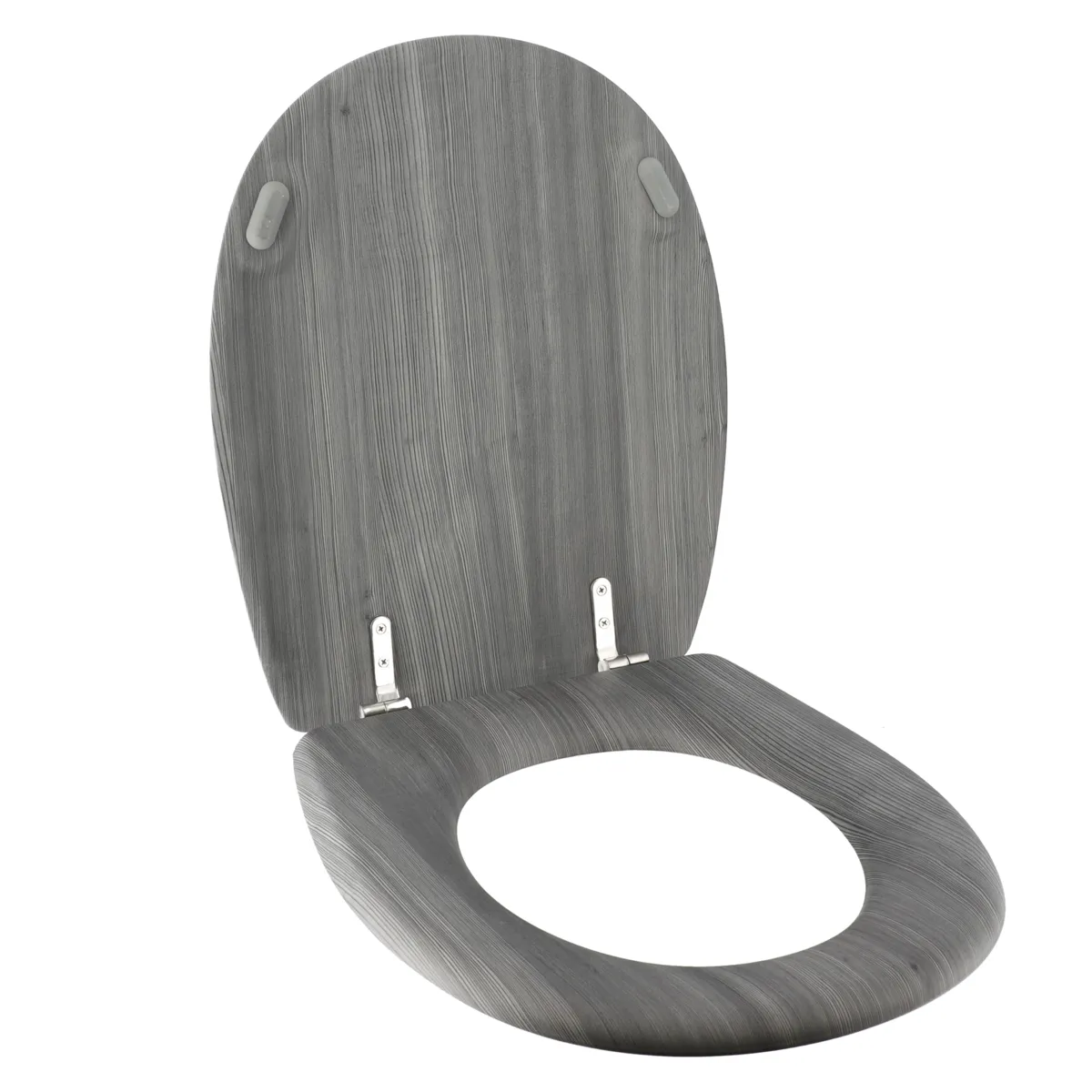 Copriwater 18 pollici in MDF Effetto Doghe Grigio