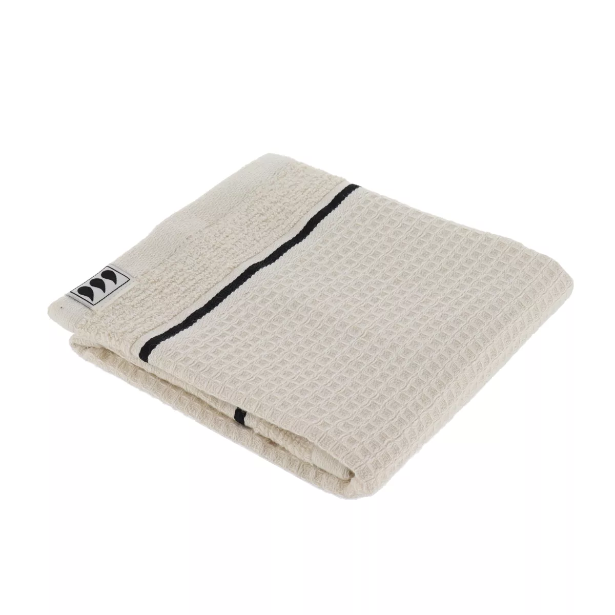 SERVIETTE INVITEE 30X50 CM 100% COTON NID D ABEILLE - BEIGE