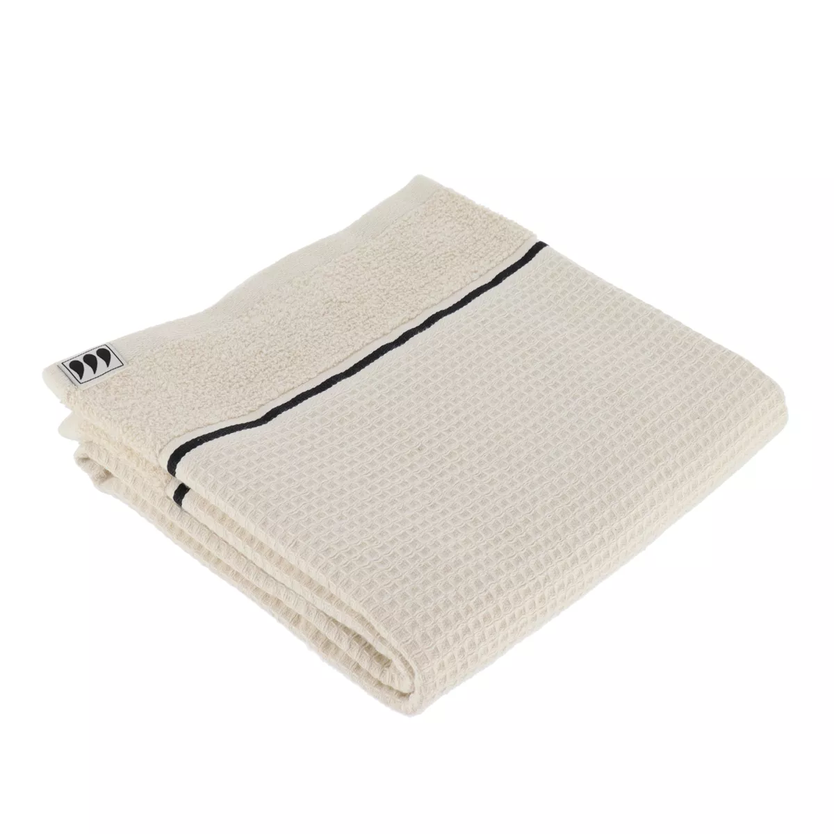 Handtuch Baumwolle Wabenoptik (50 x 90 cm) Japandi Beige