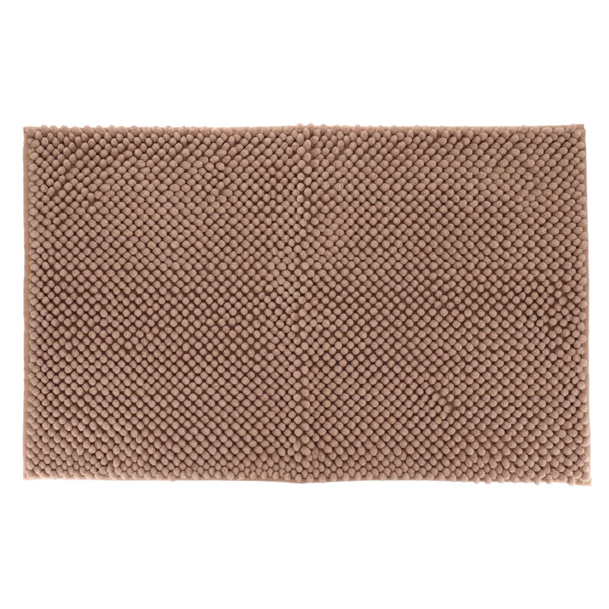 TAPIS MICROFIBRE BOULES 50X80 CM - CAPPUCCINO