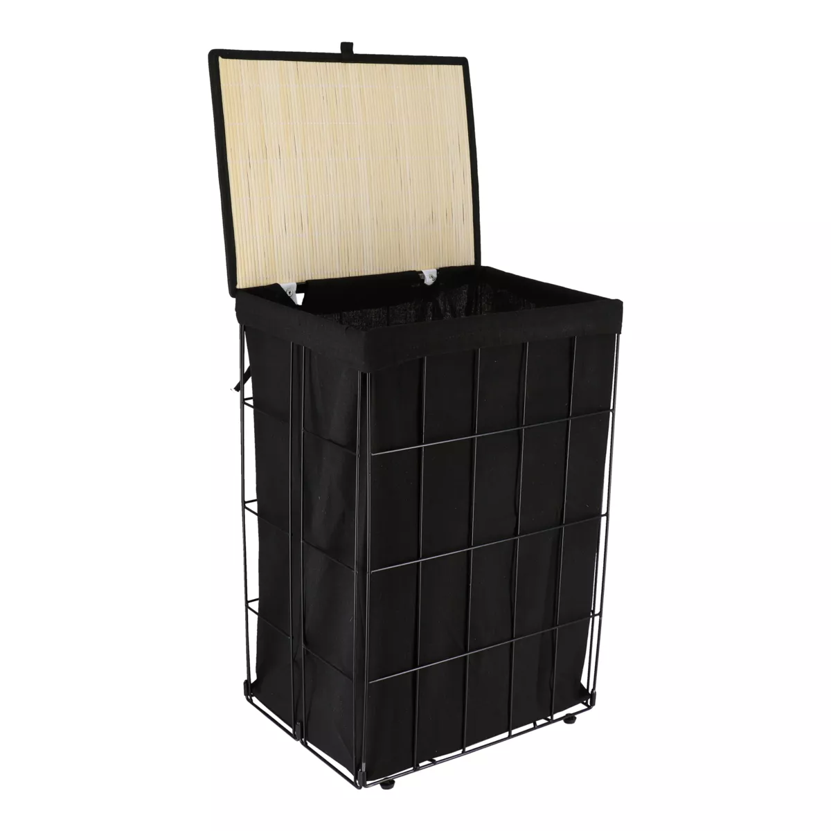 Cesto de ropa plegable (H60 cm) Industrial Negro