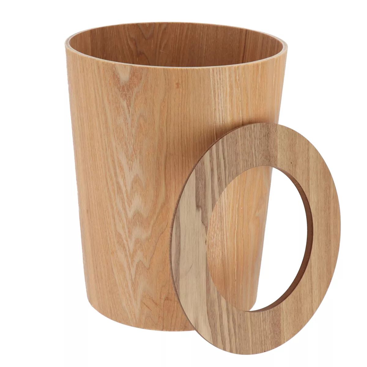 Cestino da bagno in stile quercia Scandi Beige