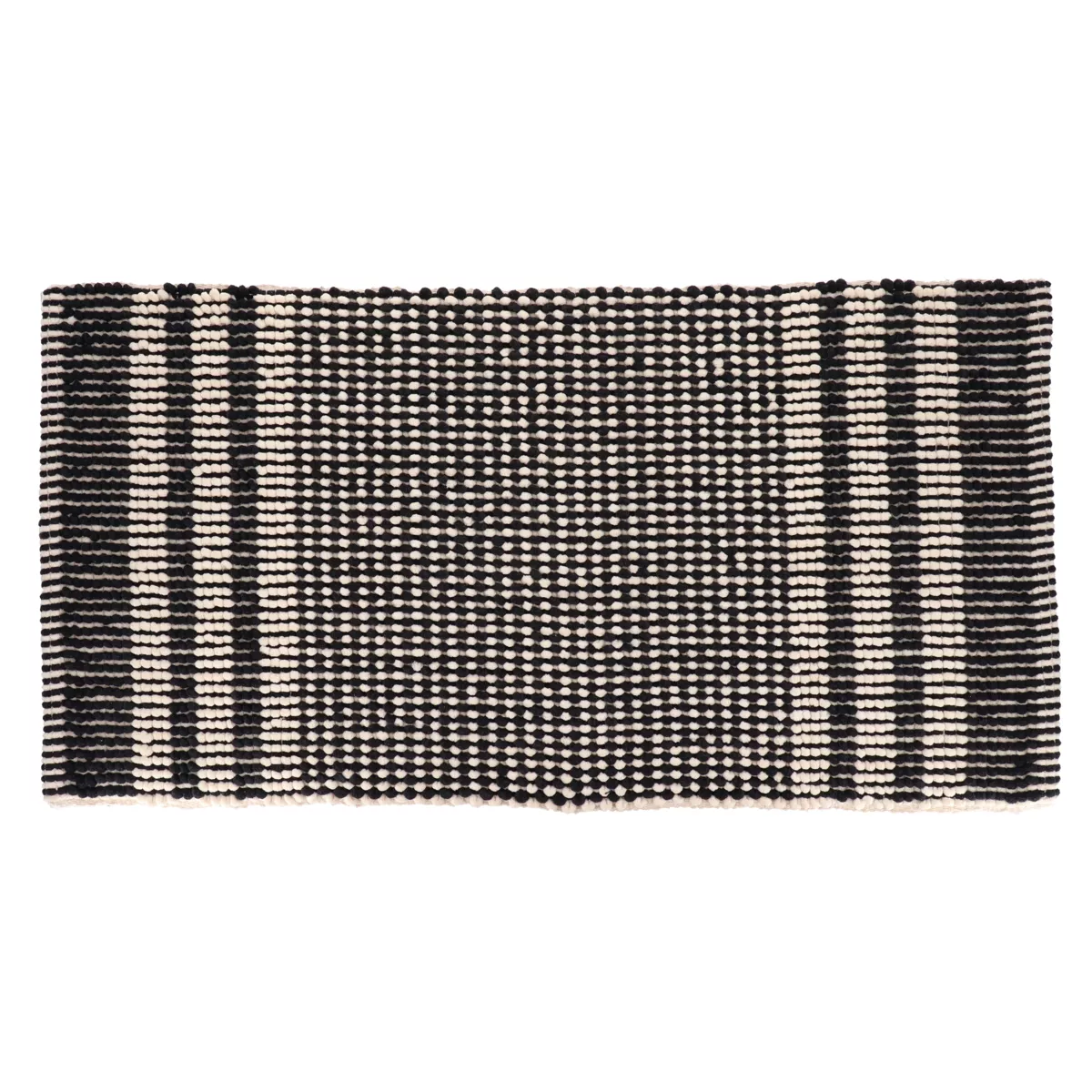 Tappeto da bagno microfibra (45 x 90 cm) Tokyo Nero