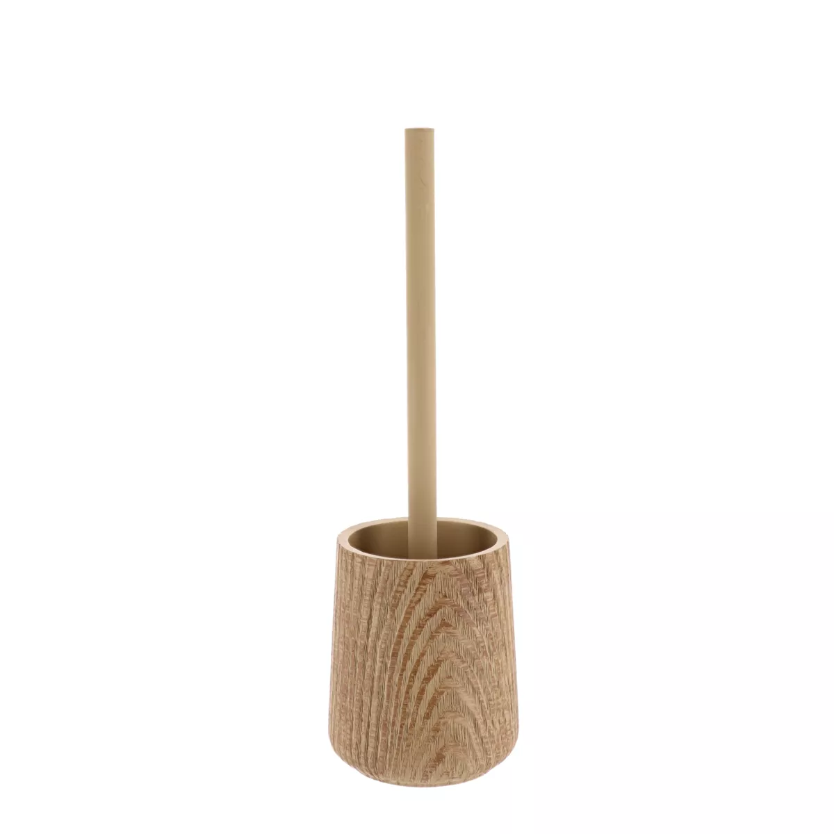 Brosse WC effet bois Scandi Beige