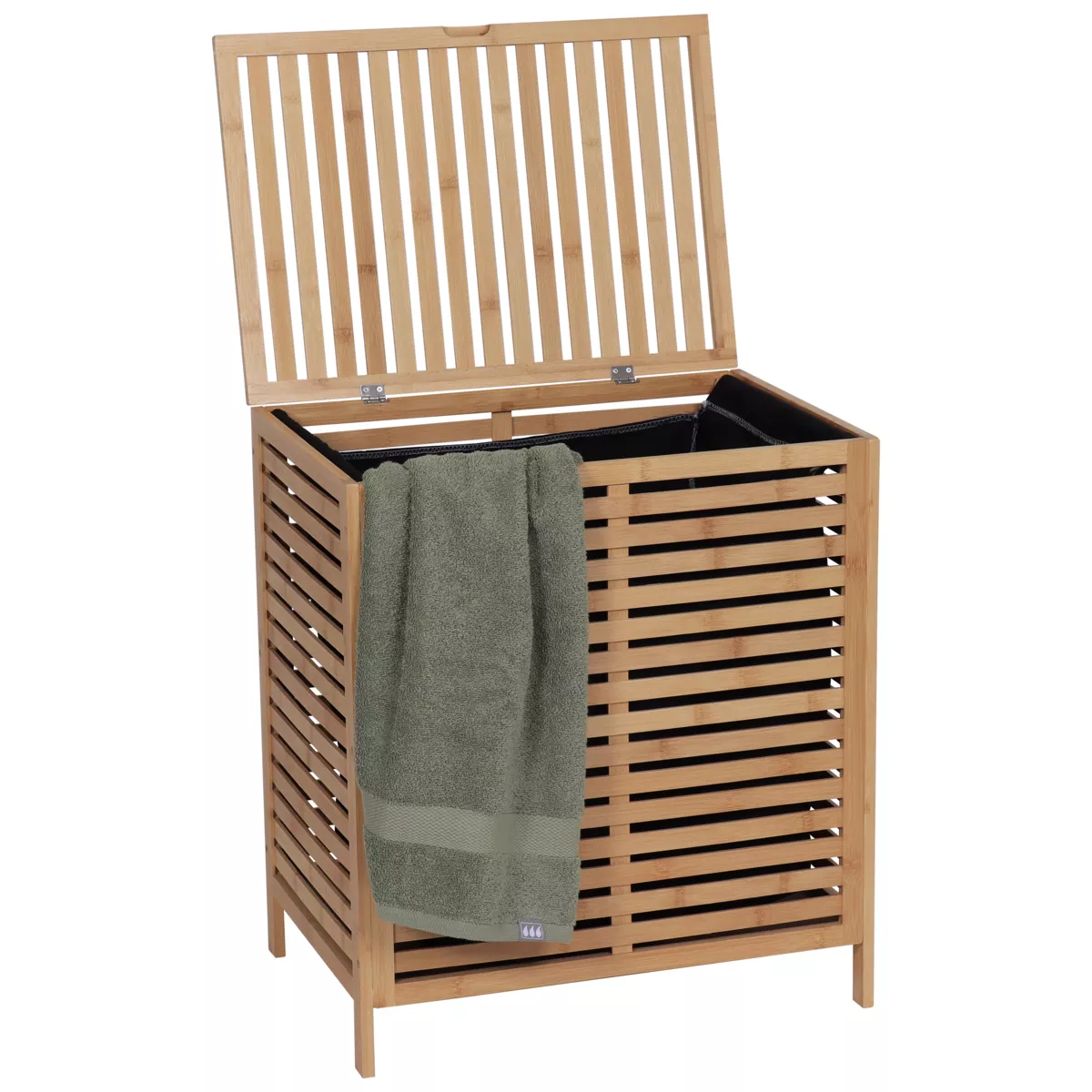 Mueble cesto de ropa en bambú (53 x H60 cm) Armonía Natural