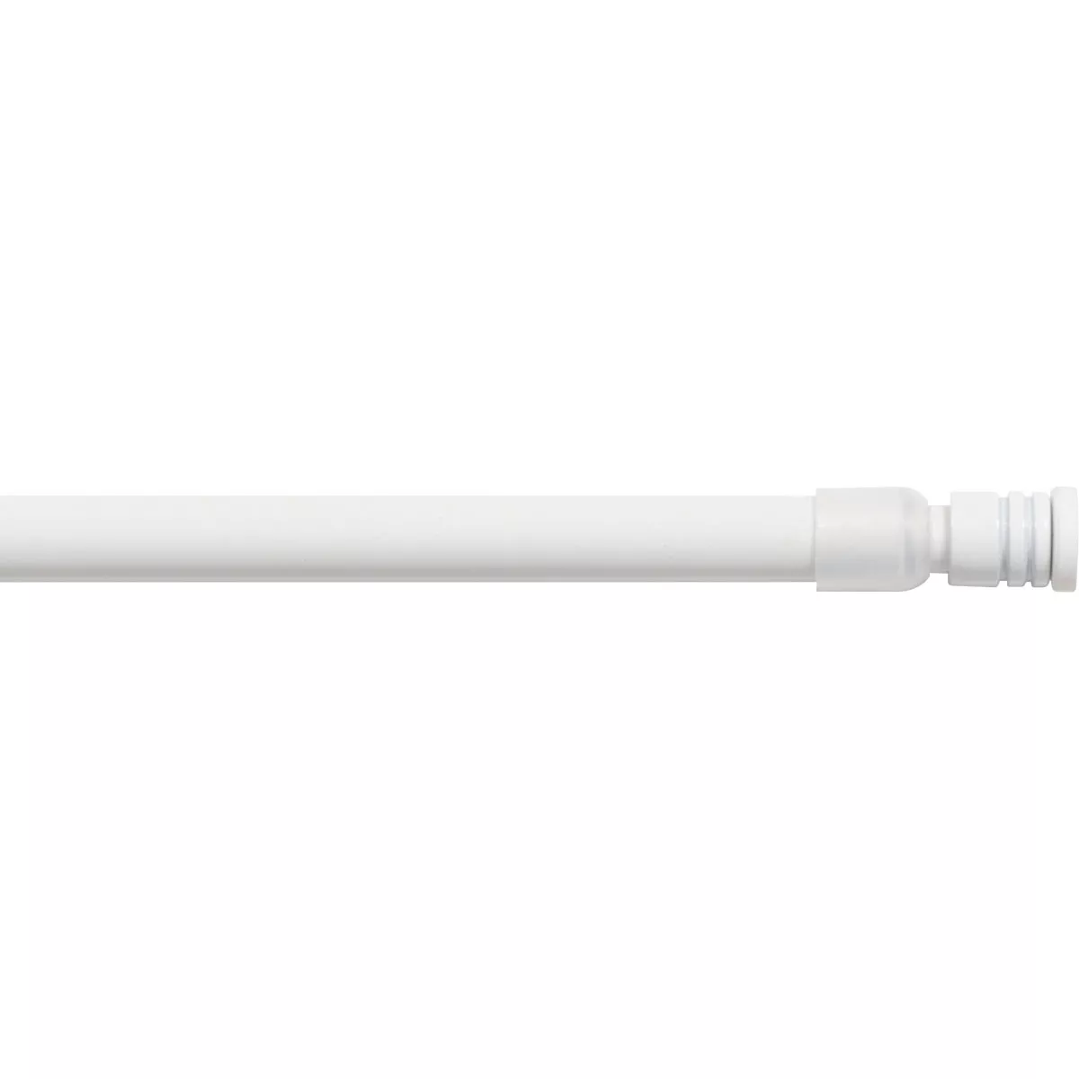 Barra autobloqueante extensible redonda (L80 - 110 cm / D10 mm) Pia Blanco satinado