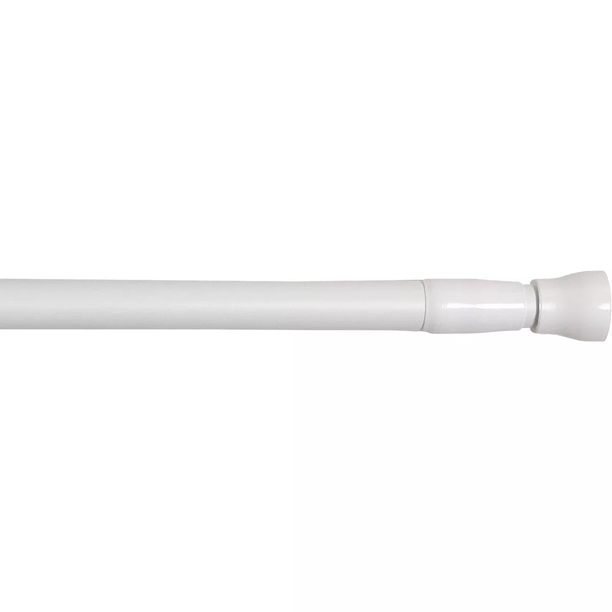 TRINGLE EXTENSIBLE ENTRE-MURS D22 70-120CM - BLANC SATINE