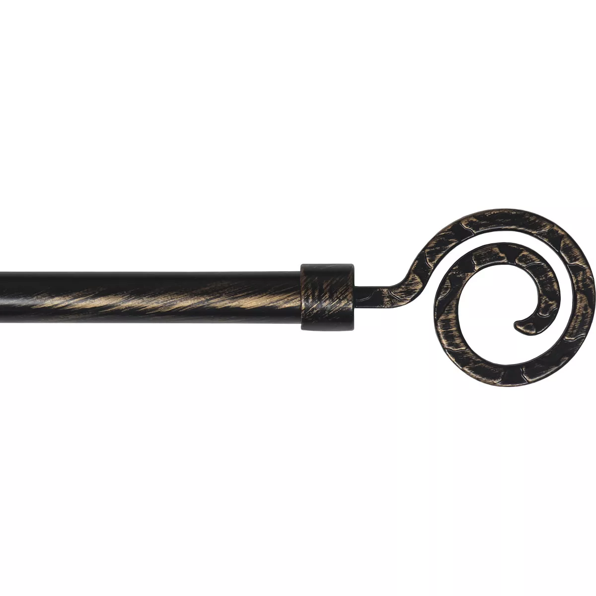 Kit de barra de cortina extensible (L120 - L210 cm / D19 mm) Demeure Negro