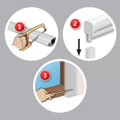 Moustiquaire fenêtre enroulable à châssis recoupable (130 x 160 cm) Moustyk Gris