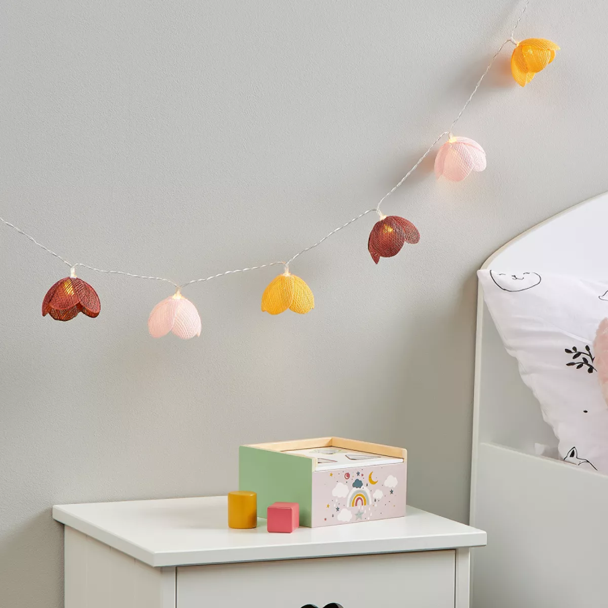 Lichterkette LED Kinderzimmer (135 cm) Fleurs Mehrfarbig - Deko Kinderzimmer