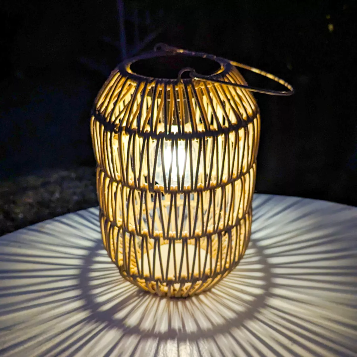 1 Solar lanterne dia16-H24.50cm-1L naturel