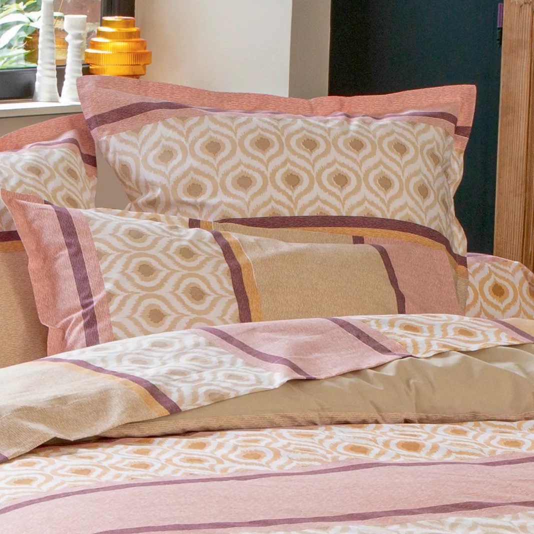 Housse de couette coton (140 x 200 cm) Inouk Rose