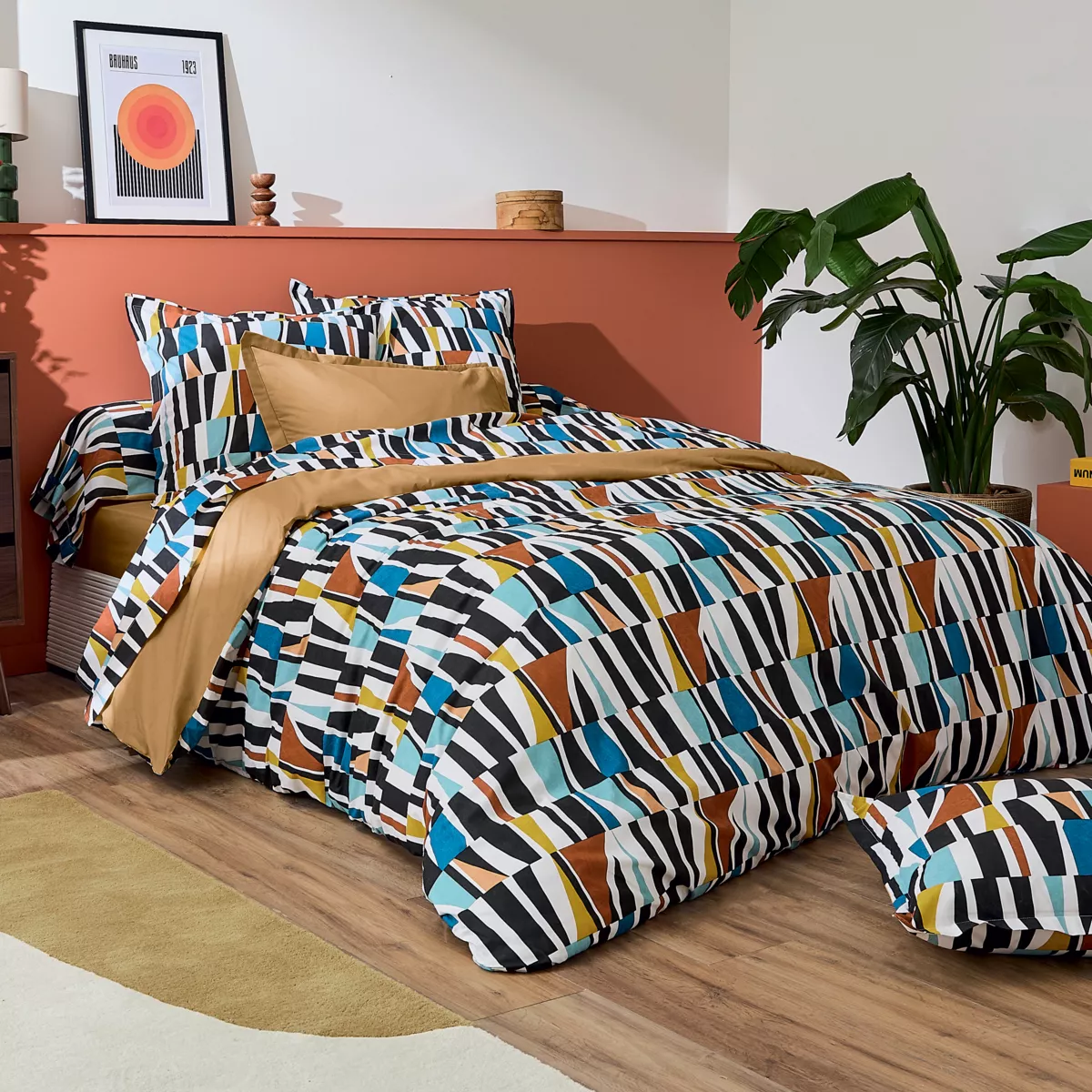 Housse de couette coton (280 x 240 cm) Pietro Multicolore
