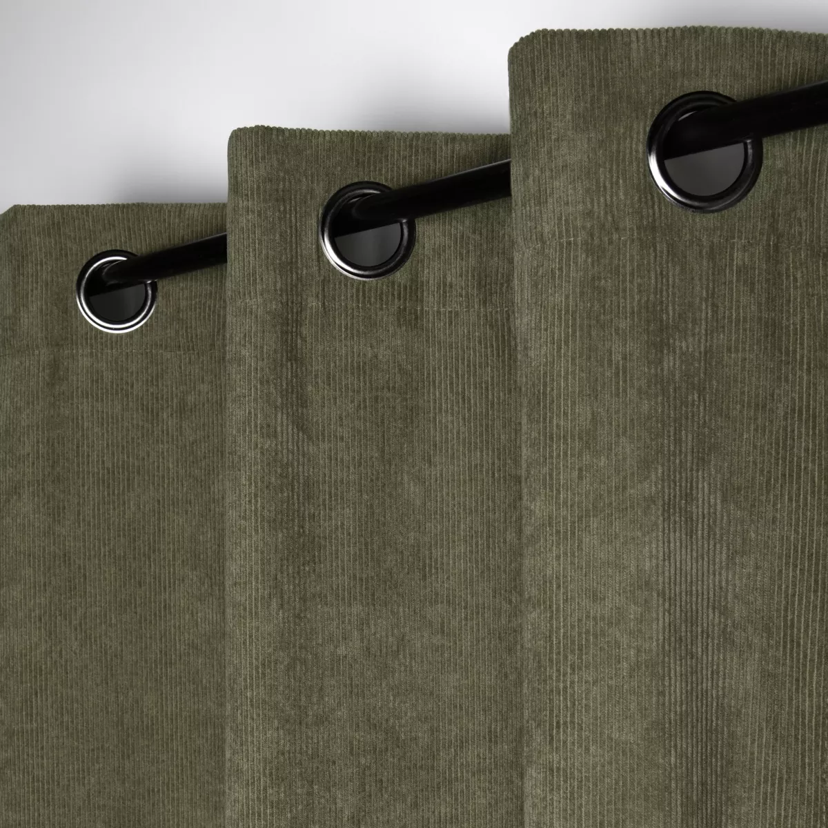 Rideau velours (140 x 260 cm) Dandy Vert kaki