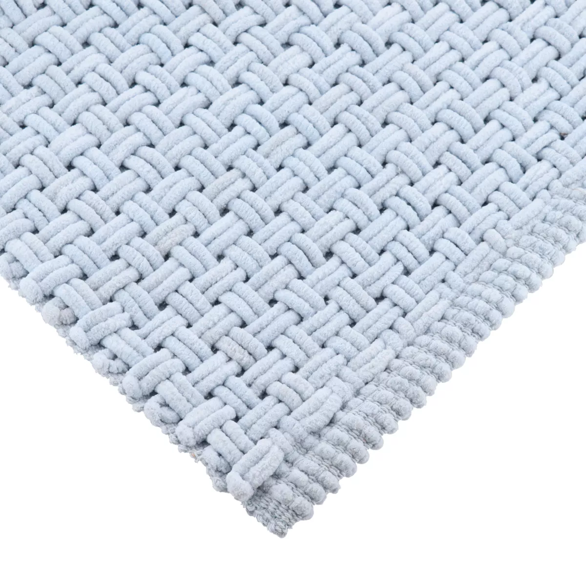 Microvezel badmat (45 x 90 cm) Lichtblauwe Mesh