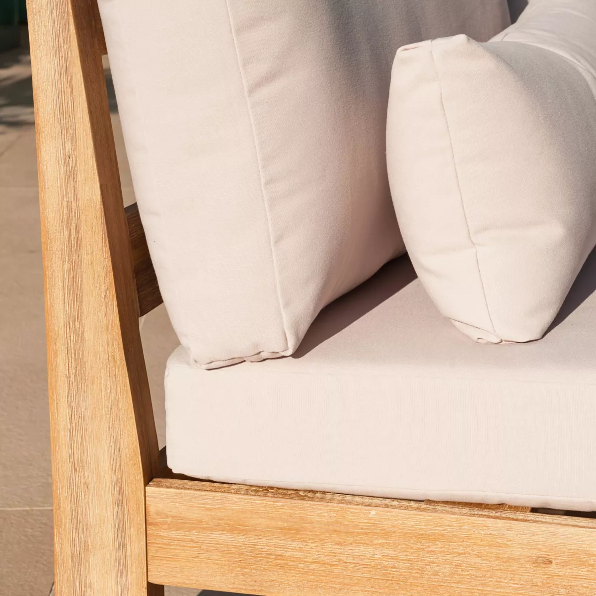 Sillón de jardín de madera de Acacia Bornéo - Arena