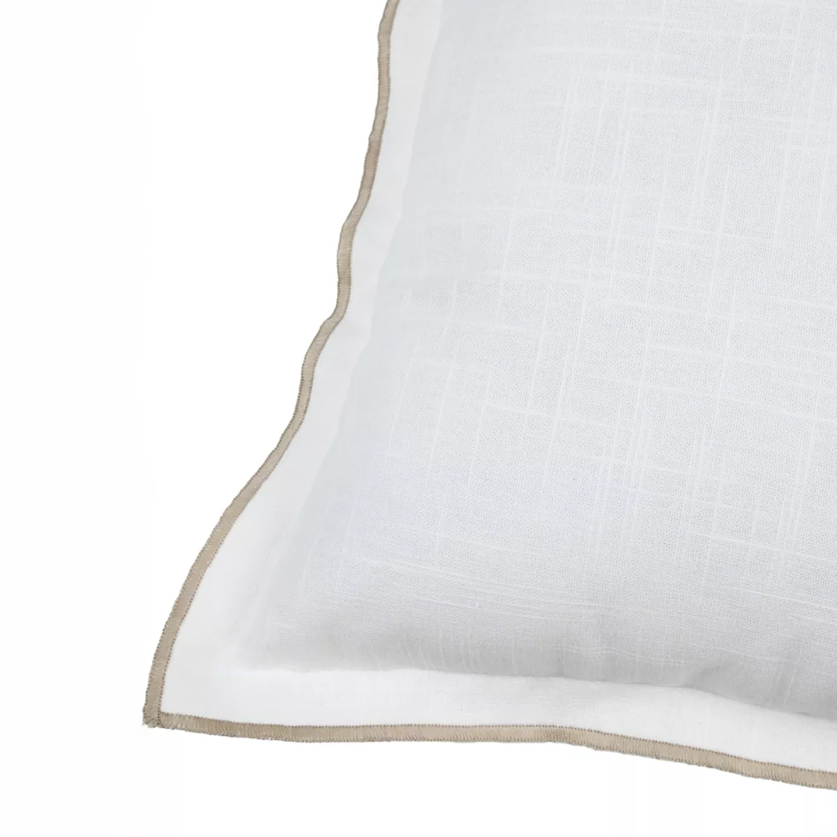 Cuscino quadrato in cotone (45 x 45 cm) Helios Bianco