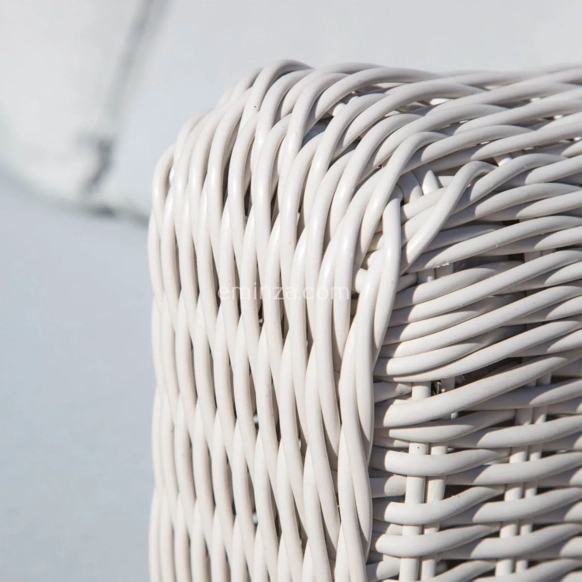 Salotto da giardino Calvi Bianco/Grigio chiaro - 7 posti